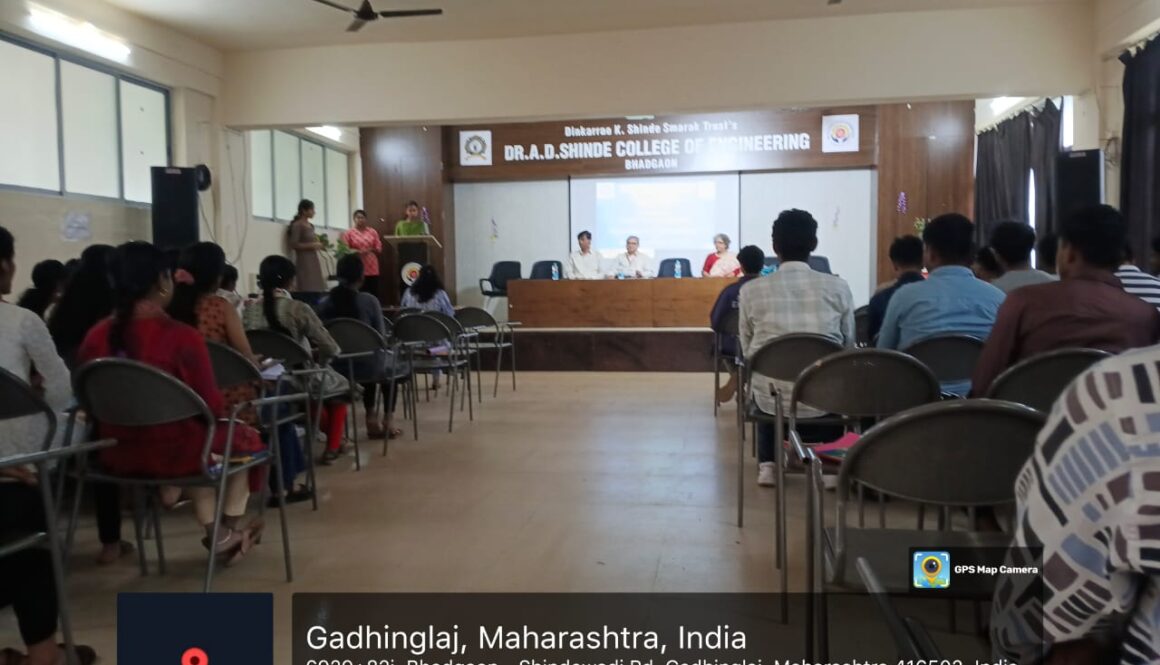 Induction program for First year student on the topic Origami with Engineering by Mrs. Archana Desai madam